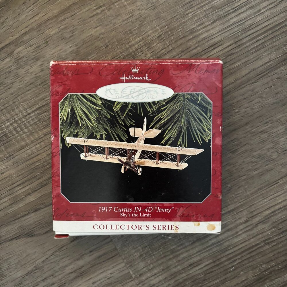 Hallmark 1917 Curtiss JN-4D Jenny Plane Ornament